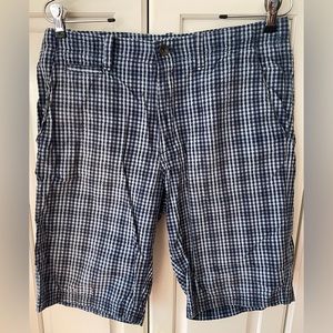 Calvin Klein blue plaid Shorts cotton men's 31